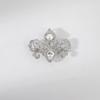 Bo Xin Yun Korean Style Zirconia Crown Brooch with Freshwater Pearl Pin Accessory