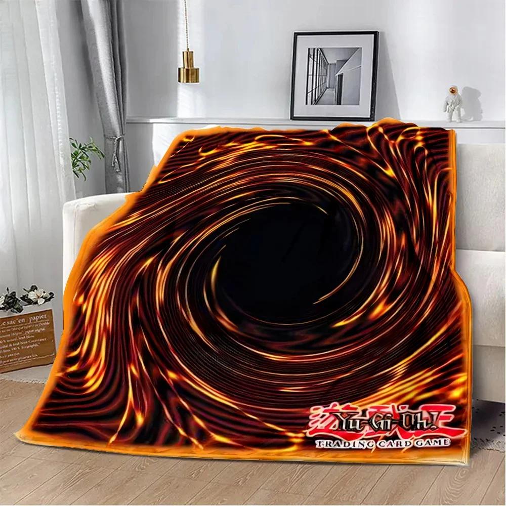 Anime YU GI OH Card Printed Blanket Picnic Blankets Warm Blanket Soft and Comfortable Blanket Home Travel Birthday Gift