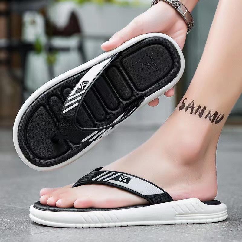 Men's Summer Beach Sandals Non-Slip Sports House Home Soft Sole Durable Fashion Wholesale Flip Flops Slippers for Men