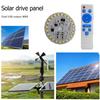 Circular Solar Lamp Board 12W Remote Control LED Round Panel for Ceiling Lights