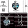 Women\'s Necklace, Blue "Heart of the Ocean" Heart Pendant
