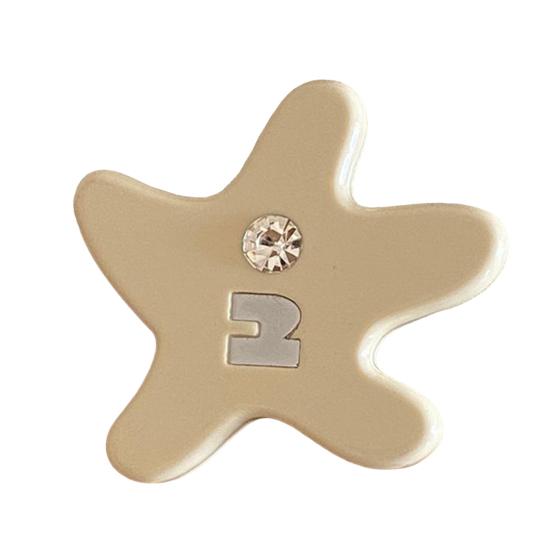 Girl Hairpin Acetic Acid Starfish Shape Hair Clip Stable Anti-Slip Design Side Bang Hair Pin Lightweight Hair Accessory