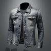 Nieuwe mode eenvoudige retro slim fit denim jas herenjack denim