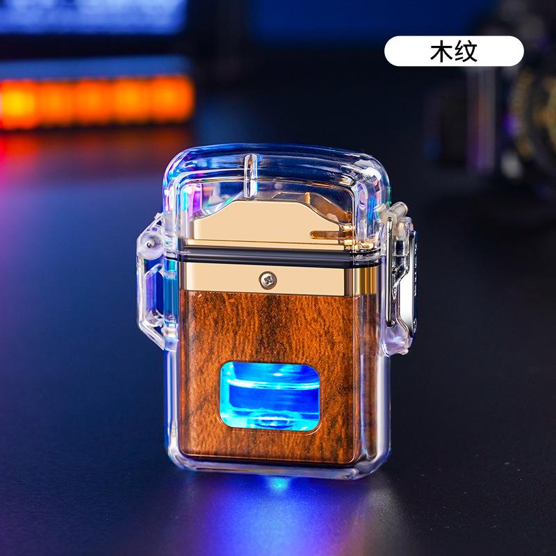 NEW Creative Intelligent Voice-controlled Lighter Transparent Waterproof Visible Case High-end Level Gift Cigarette Accessories