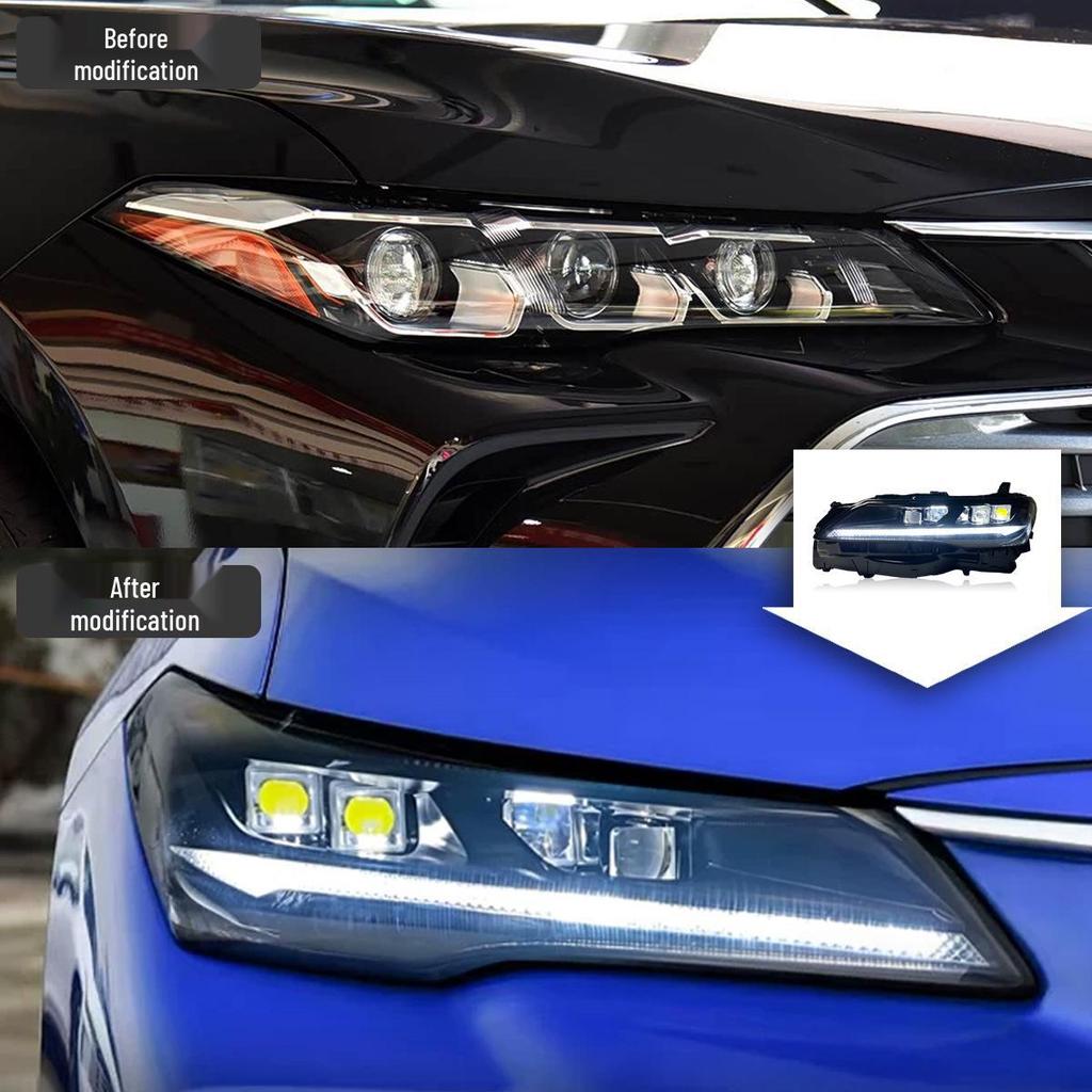 LED Daytime Running Lights & Flowing Turn Signals for 19-26 Toyota Avalon Headlight Assembly