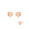 STONEHENGE Silver Heart Cubic Earrings Sc24C10E