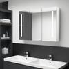 Day & Night - Day & Night Bathroom Cabinet with Bright White LED Mirror 89x14x62 Cm