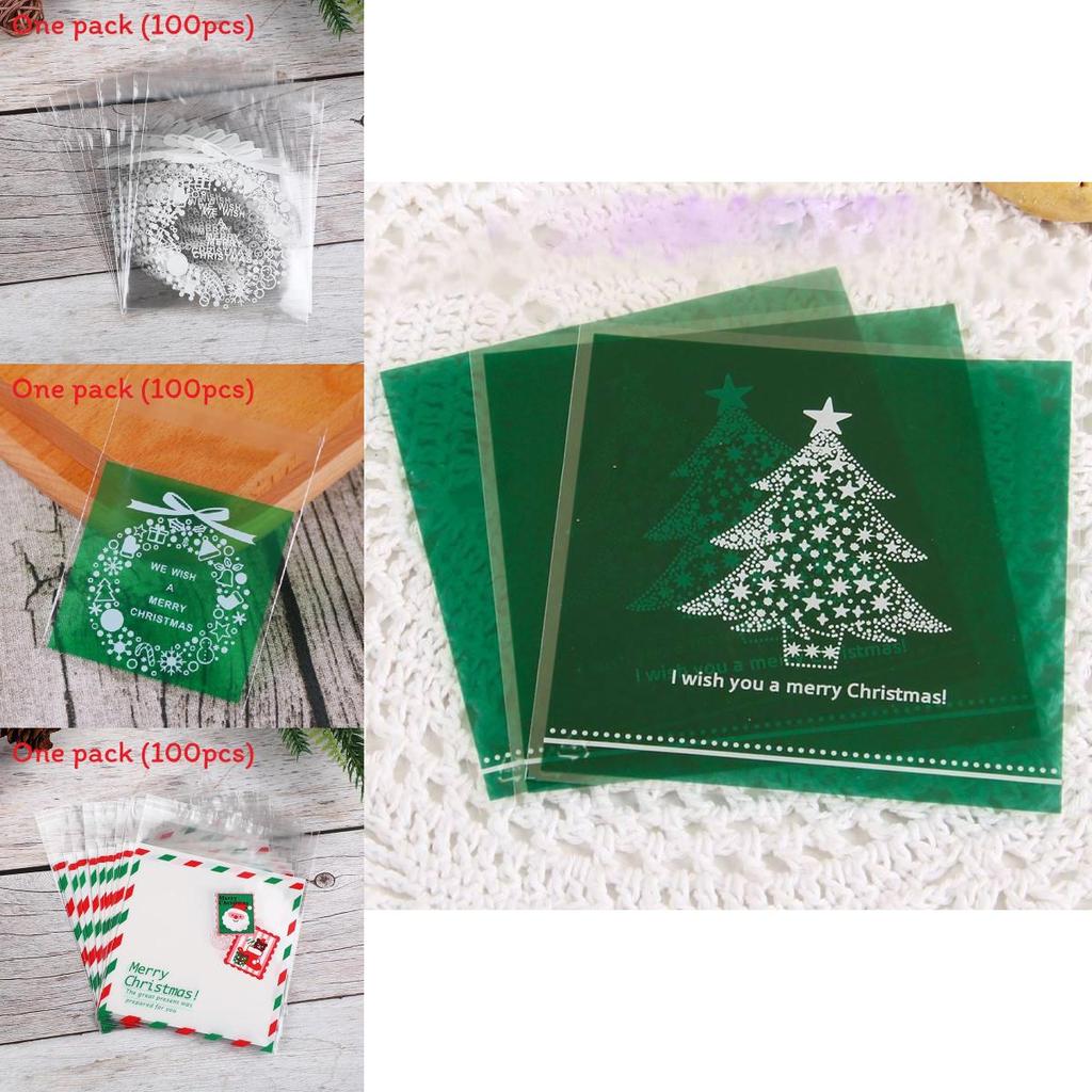Christmas Selfsealing Food Bags With Oxidationresistant Design For Sweets And Hard Candies