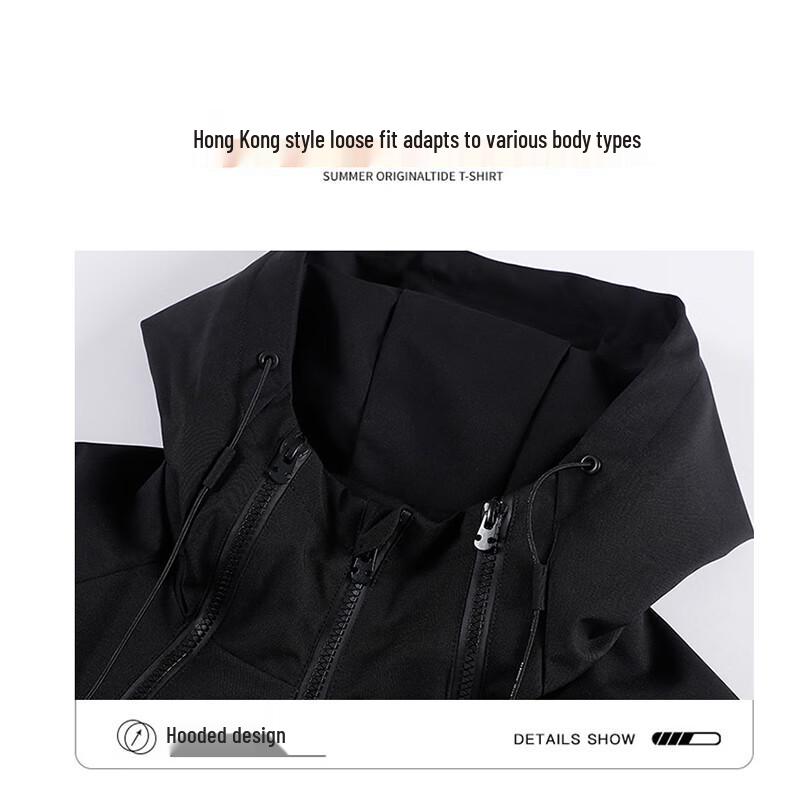 Jeanswest Men's Windproof Hooded Casual Jacket