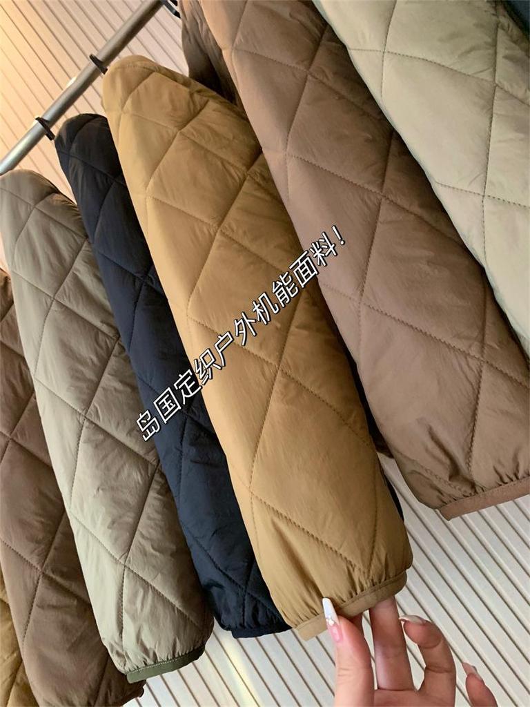 Out K Retro Quilted Jacket: High-Efficiency Cotton, Stackable, Warm, Mountain Style for Couples
