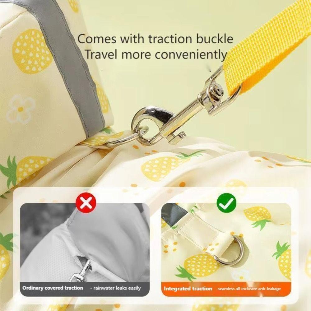 Waterproof Dog Hooded Raincoat Reflective Towable Dog Rain Cloak Windproof Removable Tail Cover Small Dog Clothes Puppy