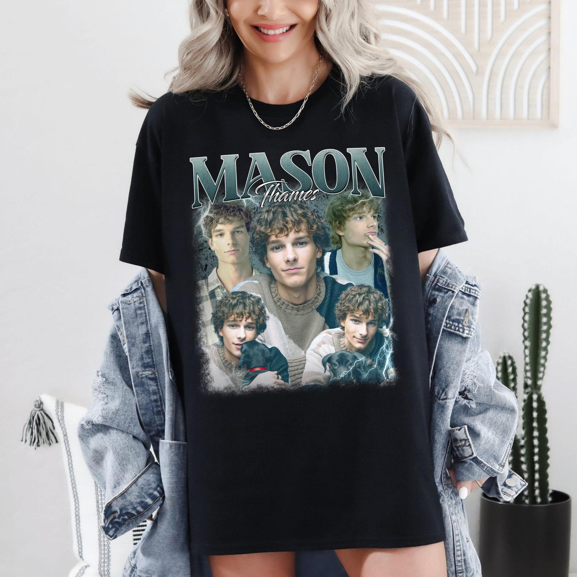 

Mason Thames Printed Womens Tshirt SpringSummer Fashion Trend Pure Cotton Top Neutral Round Neck Short Sleeve Tshirt S