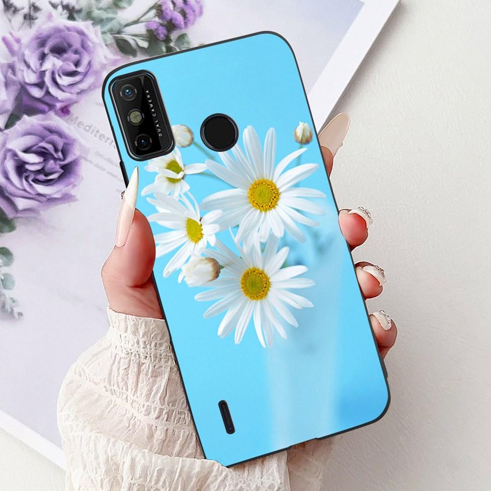 For Tecno Spark 6 Go KE5j KE5k Case For Tecno Spark Go 2020 KE5S Cover Silicone Cute Fashion Flowers Funny Painted Back Cover