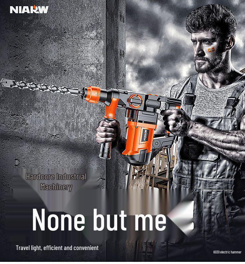 High-Power Industrial Electric Hammer & Drill: Multifunctional Impact Tool for Concrete and Household Use