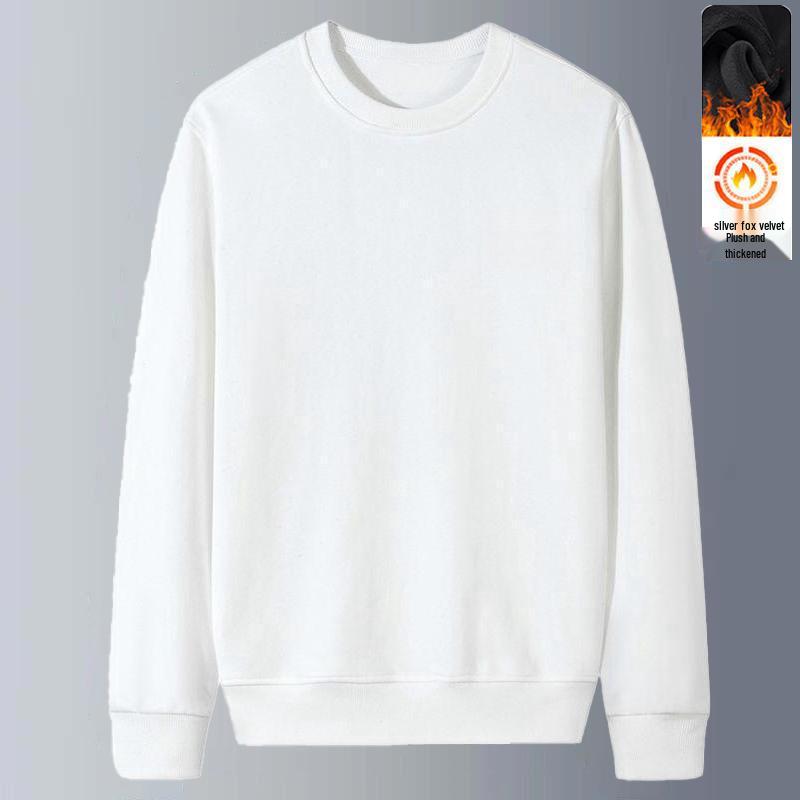 

Men s Plus Size Sorona Round Neck Long Sleeve Velvet Hoodie - Autumn/Winter 2025 XL (For 58-65 kg)