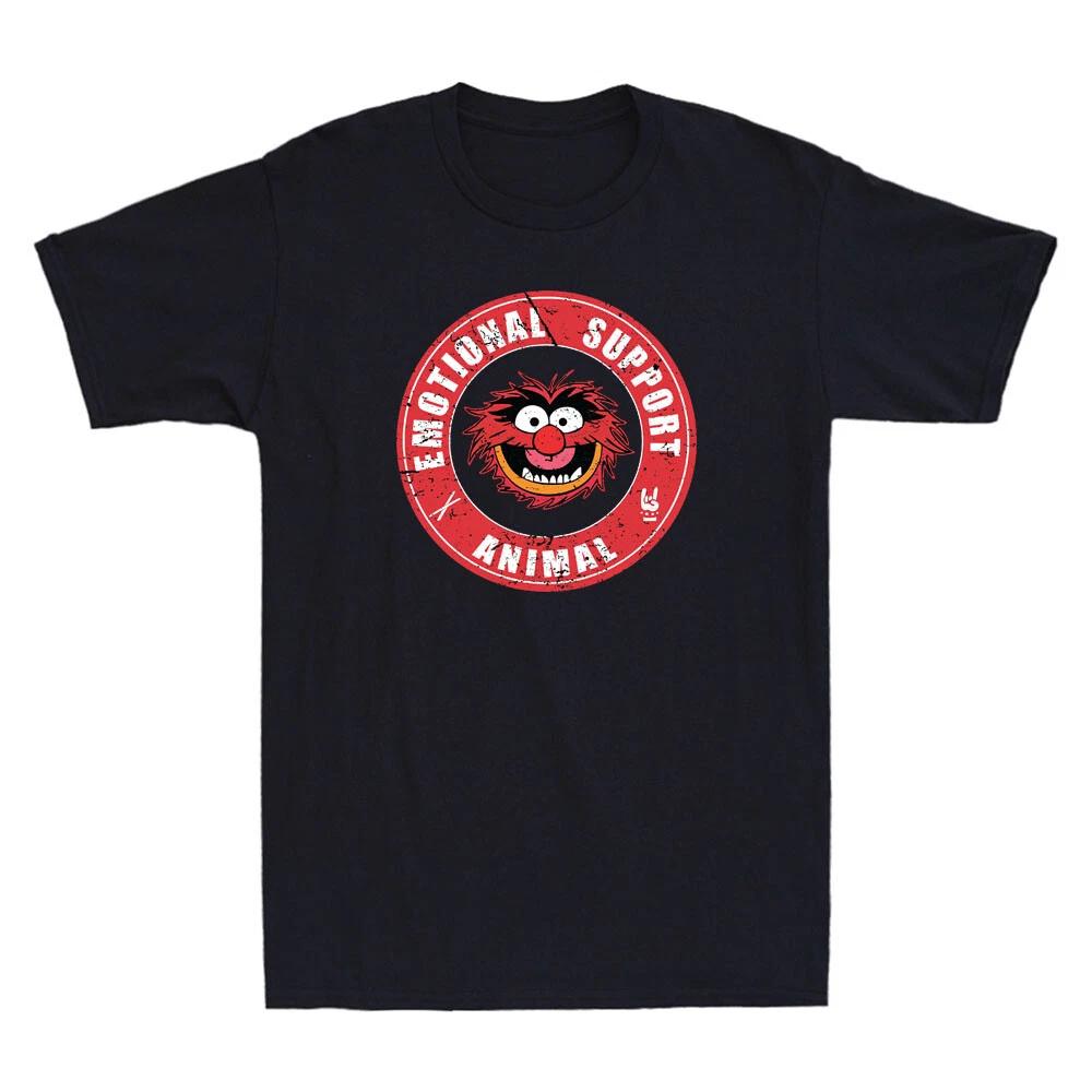 Muppets Emotional Support Animal Funny Meme Vintage Men s Short Sleeve T-Shirt S