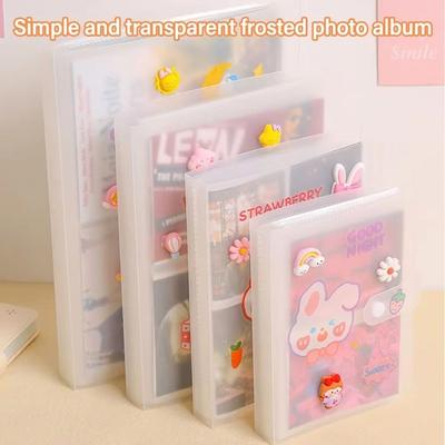 1 Stück Neues Sammelalbum Fotoalbum PVC Transparent Bildkartenhalter 3/4/5/6/7 Zoll 80/160 Fächer Fotokartenhalter Idol Star