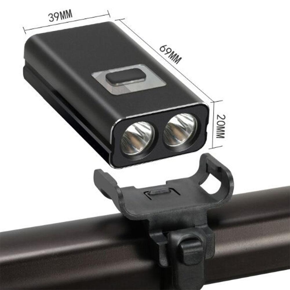 High Power USB Charged 2xT6 LED Bicycle Headlamp