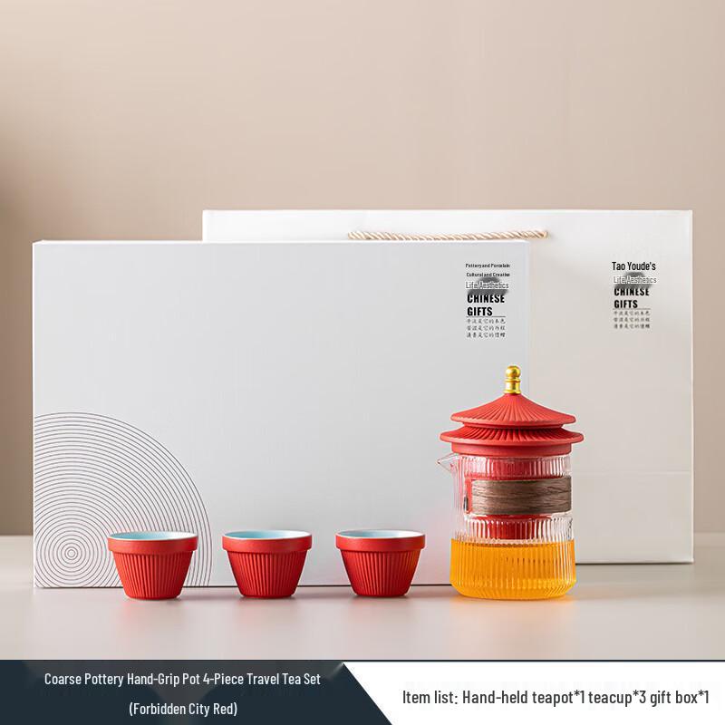 SHIJIANA Palace Style Portable Travel Tea Set