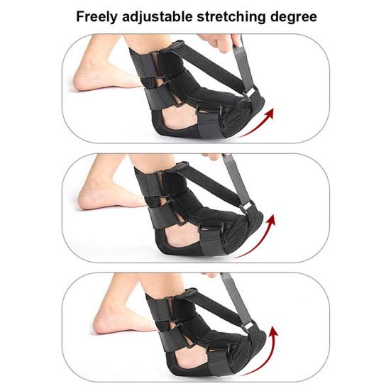 Attelle de nuit pour fasciite plantaire, rembourrage en éponge réglable, soutien de la voûte plantaire pour femmes et hommes, bottes extensibles, soulagement de la tendinite, attelle pour pied tombant pendant le sommeil