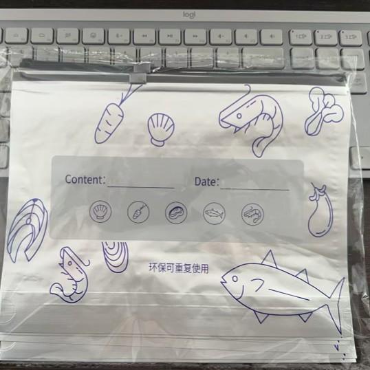 10 Stück Extra-dicke Lebensmittelgeeignete Gefrierbeutel für Haushaltskühlschränke