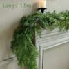 Real Touch Christmas Norfolk Pine Garland,Artificial Christmas Garland Fake Pine Needles Faux Green Garland