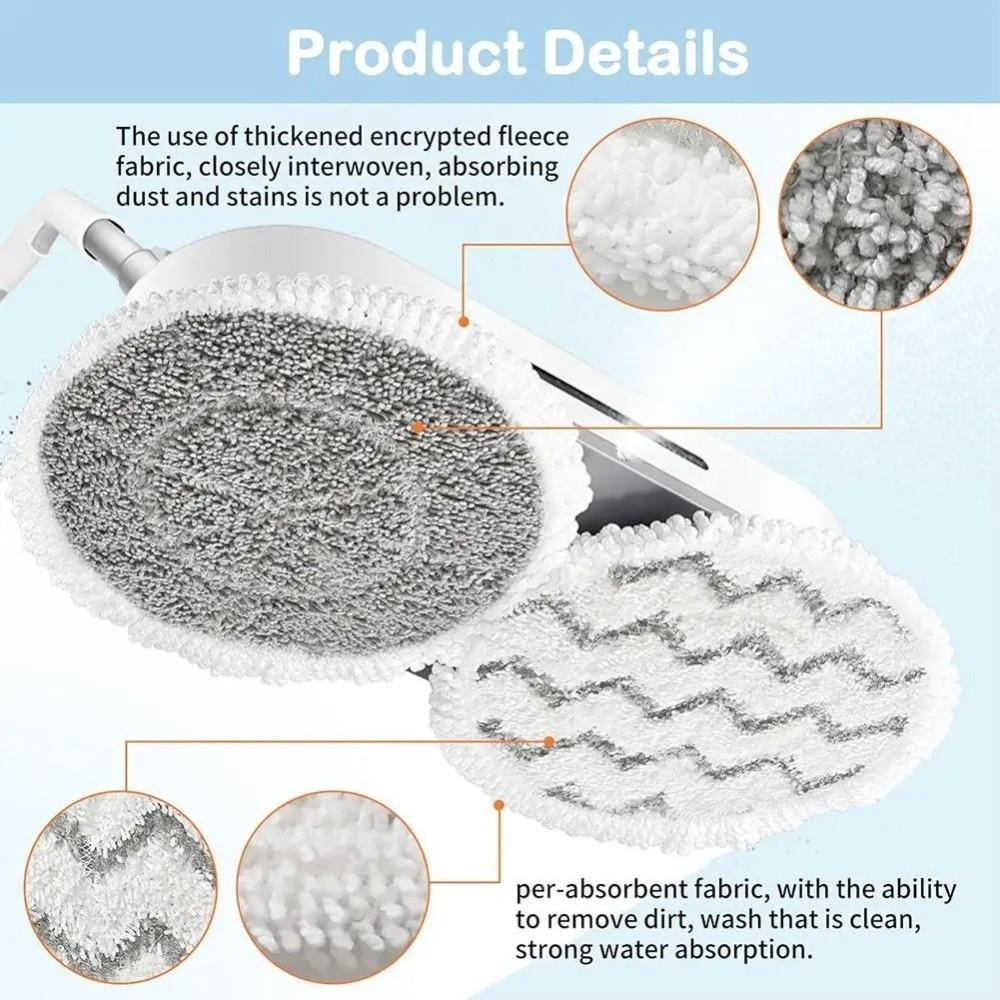 Panni di Ricambio per Mocio a Vapore Riutilizzabili in Microfibra Panni per Mocio Spremi-Tutto Altamente Assorbenti per Serie Shark S7001 S8201 S7000 S8001