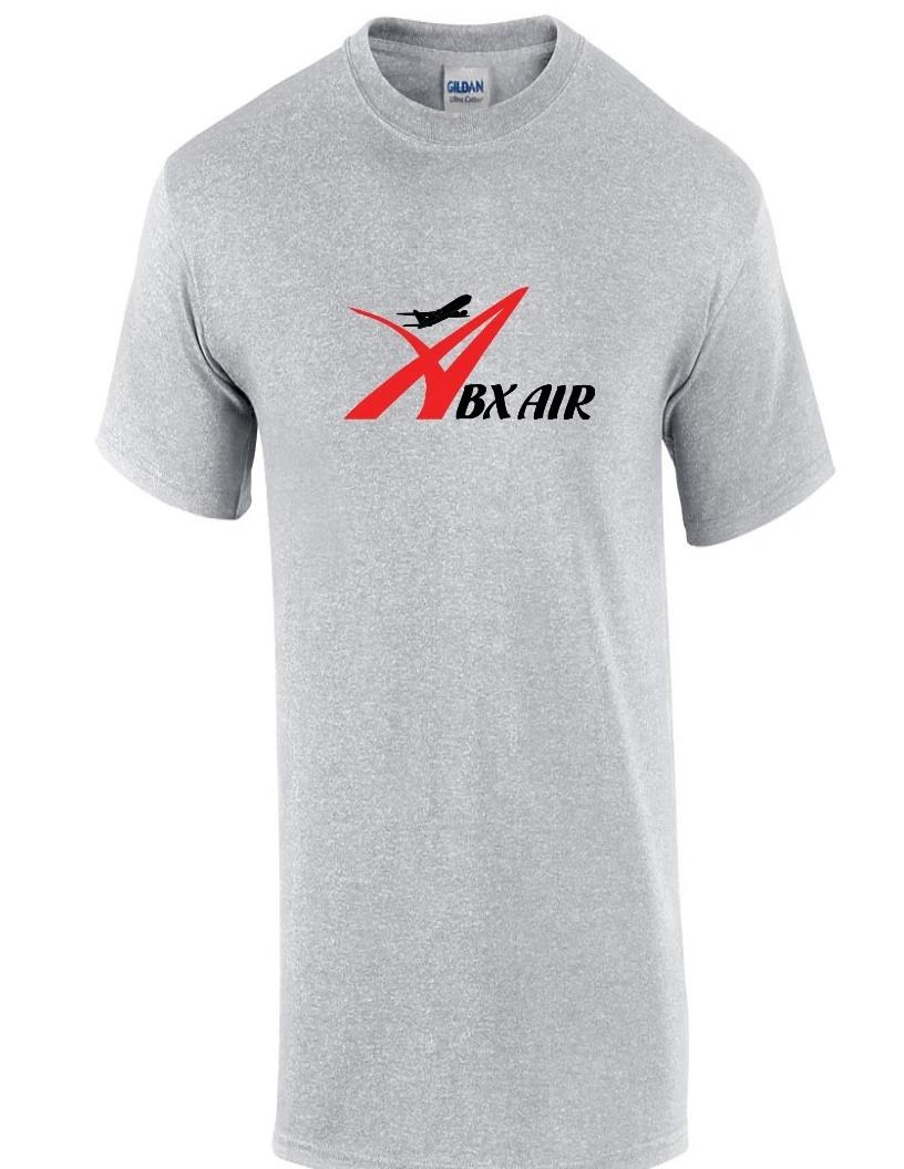 

ABX Air Red Black Retro Logo American US Airline Sport Gray Cotton T-Shirt 4XL