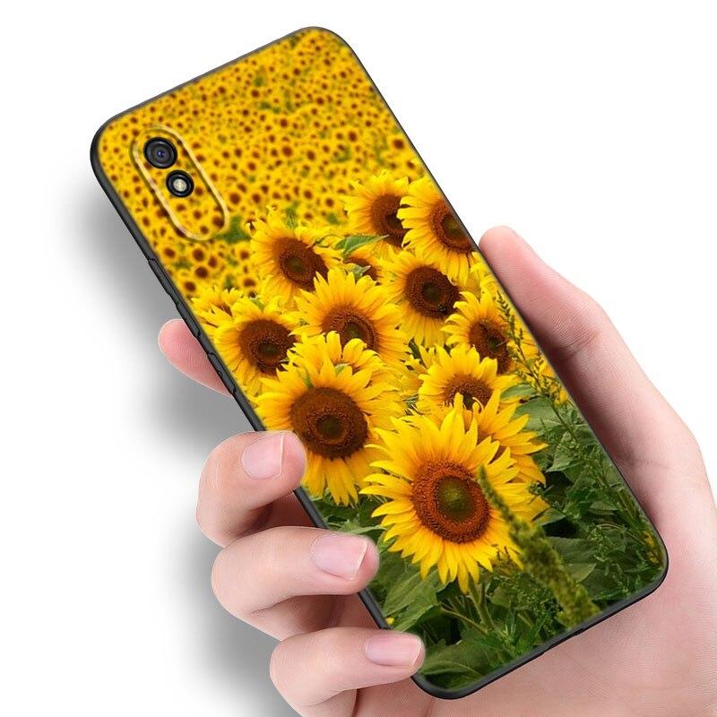 Summer Daisy Sunflower Floral Case For Xiaomi Redmi 7 7A 8A 9i 9A 9C 10 10A 10C K20 Note 5 6 Mi 8 9 9T Pro A2 Lite A3 6X Mix 3
