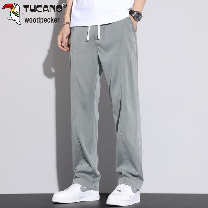 TUCANO Men's Lyocell Blend Loose Straight Casual Pants