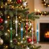 12 Stück Acryl Klar Weihnachtsbaum Eiszapfen Ornamente Weihnachtsbaum Hängende Deko Feiertags Festlich