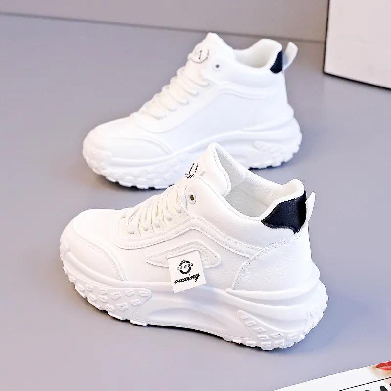 High-top Dad Shoes Women's Platform 2025 Spring and Autumn New Versatile Korean Version of Leisure Sports Campus Wind Shoes