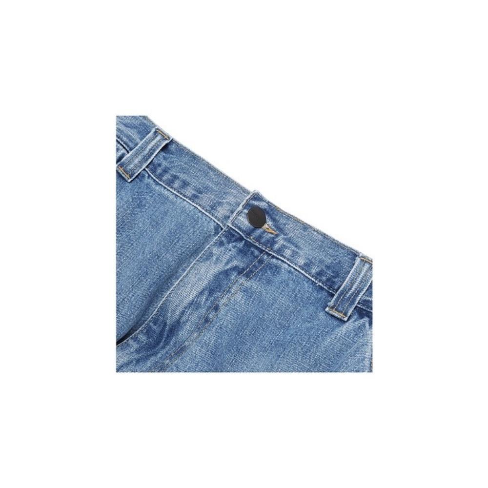 Carhartt WIP Classic Square Logo Multi-Pocket Wide-Leg Straight-Leg Work Jeans Men Jeans CHXJNI034871P