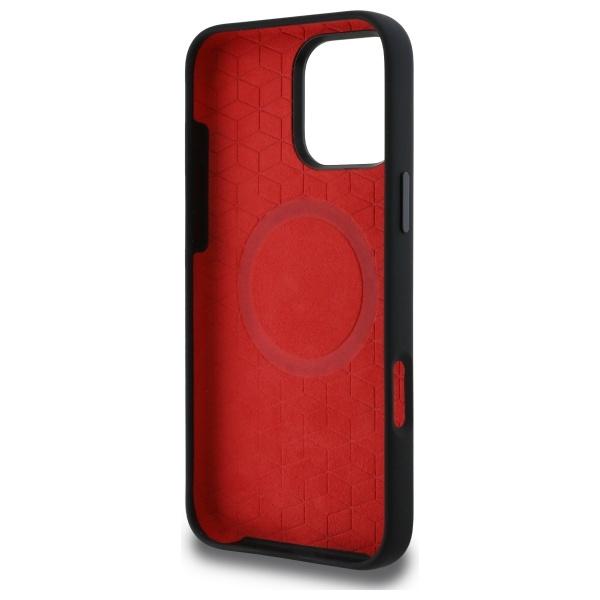 BMW Bmhmp16X23Saxk Iphone 16 Pro Max     6.9 Czarny/Black Hardcase Silicone Middle Stripe Magsafe