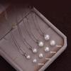 Pearl Necklace for Crystal Venetian Stainless For Comes with Gift Box [VIROMY] Women, Pearl, Pearl, Chain, Steel, Hypoallergenic, Silver, Weddings,