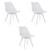 MARK Chair - White / White Legs X 3