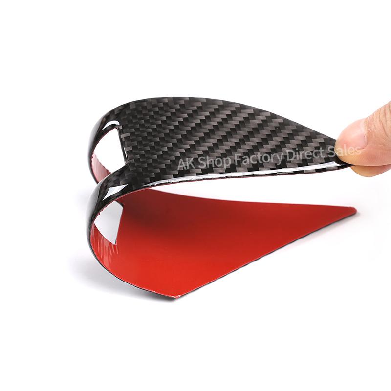 For Toyota Hilux 2015-2021 Real Carbon Fiber Car Window Glass Lift Switch Panel Cover Decorative Sticker Car Accessories