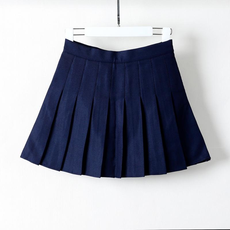 Gonna a pieghe scozzese a vita alta da donna Gonna corta da donna Gonna a trapezio alla moda Mini gonna da tennis casual