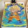 Goku Cute Pattern Print Flannel Blanket, Warm Comfort Cover for Bed, Chair, Sofa, Bedroom and Short Travel.-TING
