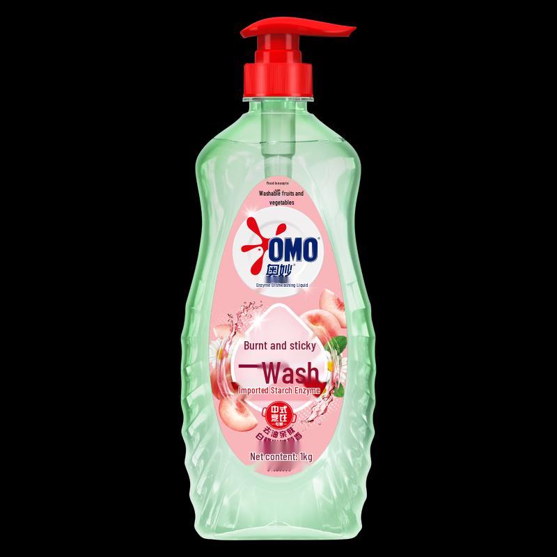 OMO Enzyme Dishwashing Liquid - Peach  Chamomile, 1kg