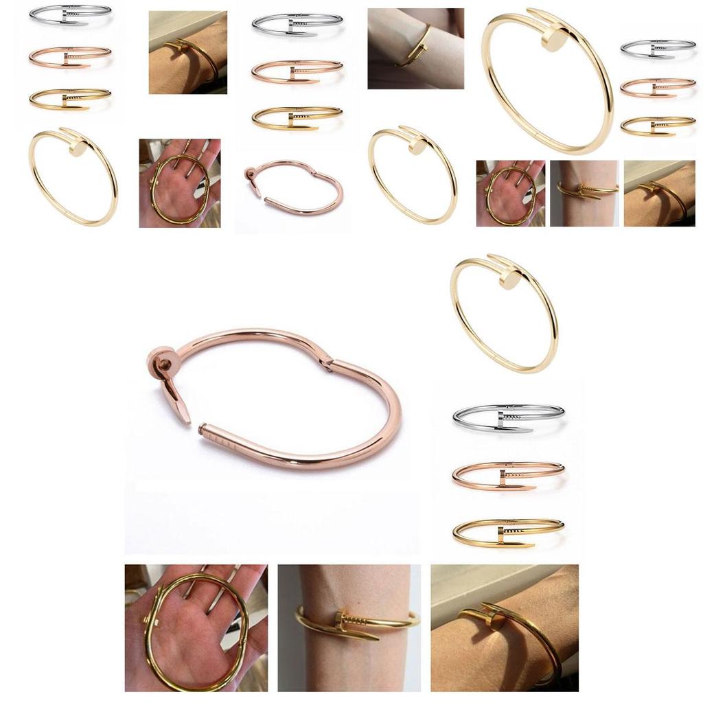 Stylish European And American Nail Bracelet With Sophisticated Design