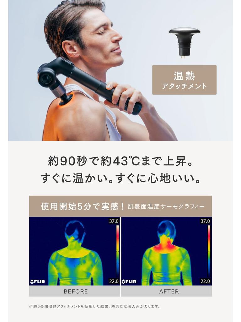 Featured in the "DayDay Special Edition"! [TV Commercial Airing! Starring Nana Komatsu] MYTREX REBIVE EX PRO Handheld Myofascial Release Gun, Gift Pre