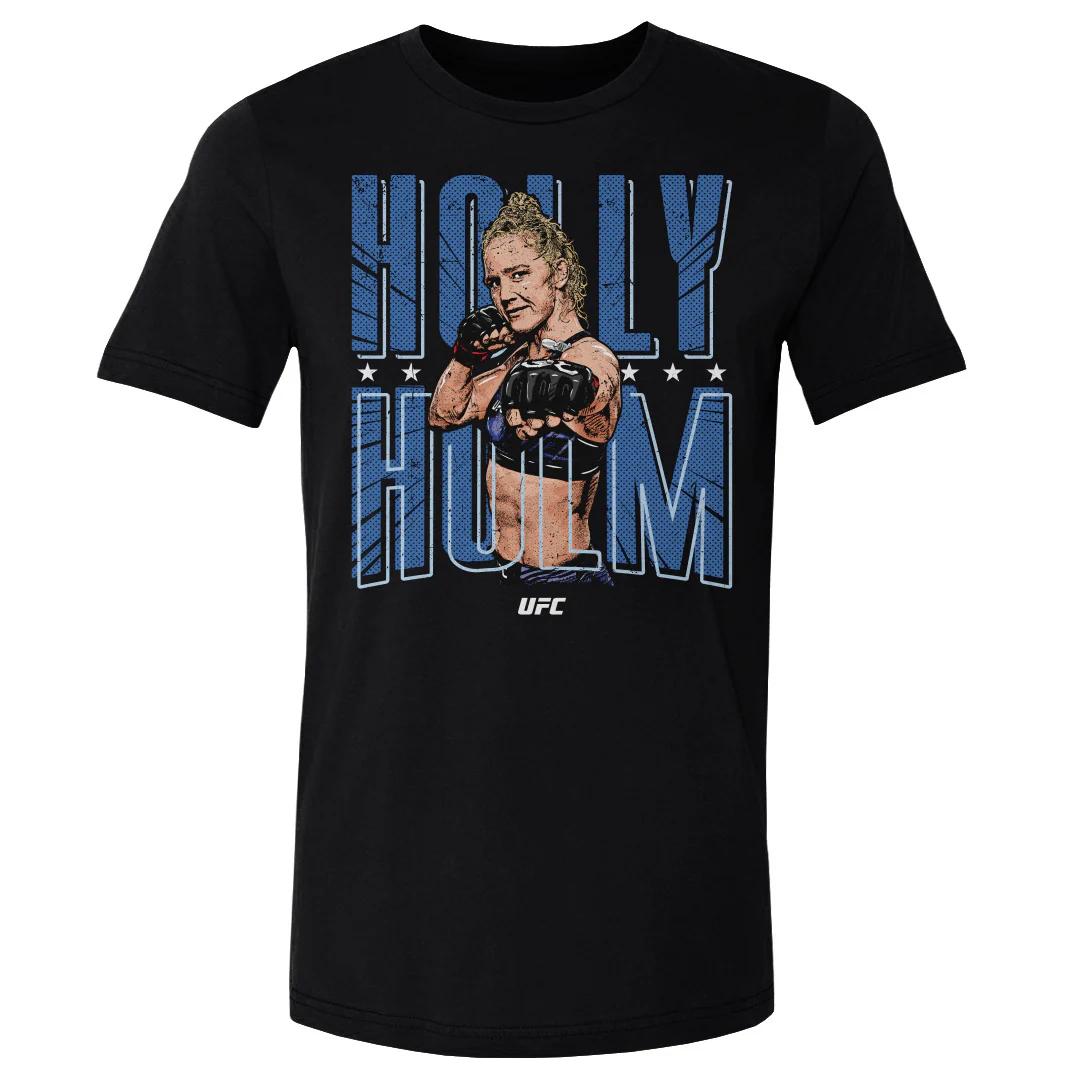 

2026 Summer UFC Holly Holm Fighting Graphic Tshirt Women Sports Cotton Short Sleeve Loose Leisure Fitness Shirt Unisex S