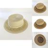 Women's Vintage Pearl Tassel Sun Hat French Retro Wide Brim Straw Hat