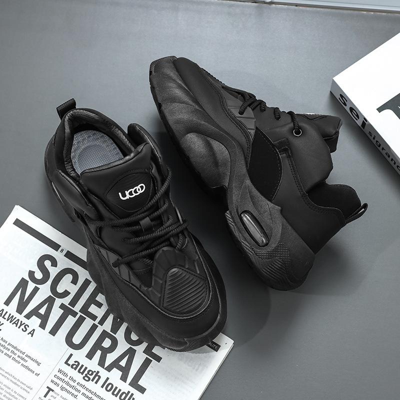 Shoes for Men High Quality Mesh Breathable Leather Men's Platform Sneakers Trend Casual Running Sports Me'n Shoes Zapatos Hombre