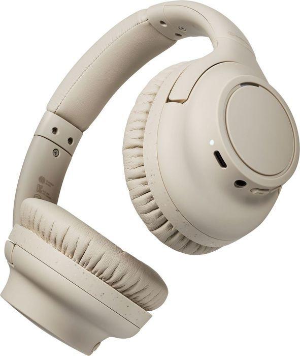 Auriculaires Bluetooth - AUDIO TECHNICA - Beige - Autonomie 90 heures - Sans fil - Micro intégré