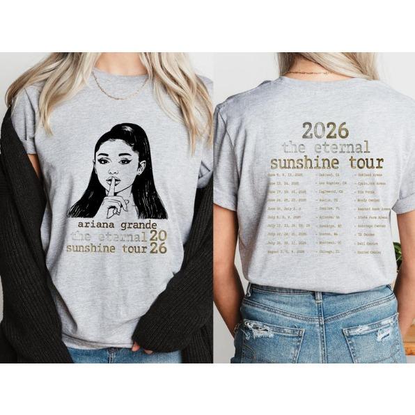 Ariana Grande Eternal Sunshine Tour 2026 Shirt, Vintage Pop Concert Tee, The Eternal Sunshine Tour Shirt, Ariana Grande Fan Gift