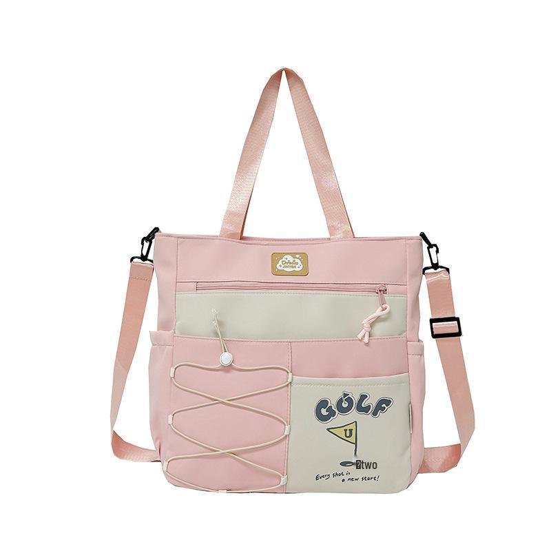 Mochila e Bolsa Transversal Fofas de Grande Capacidade Estilo Coreano para Meninas - Perfeita para Estudantes