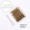 50pcs 50/60mm Hair Pin And Clips U Shape For Headpiece Women Girls Hairpins Accessories Bride Wedding Head Jewelry Decoration