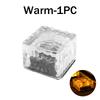 Solar Ice Cube Glass Block Light - Outdoor Square Landscape Lamp for Garden Yard Pathway Christmas Decor